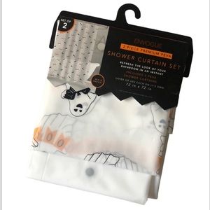 Envogue Halloween Ghost Shower Curtain Set